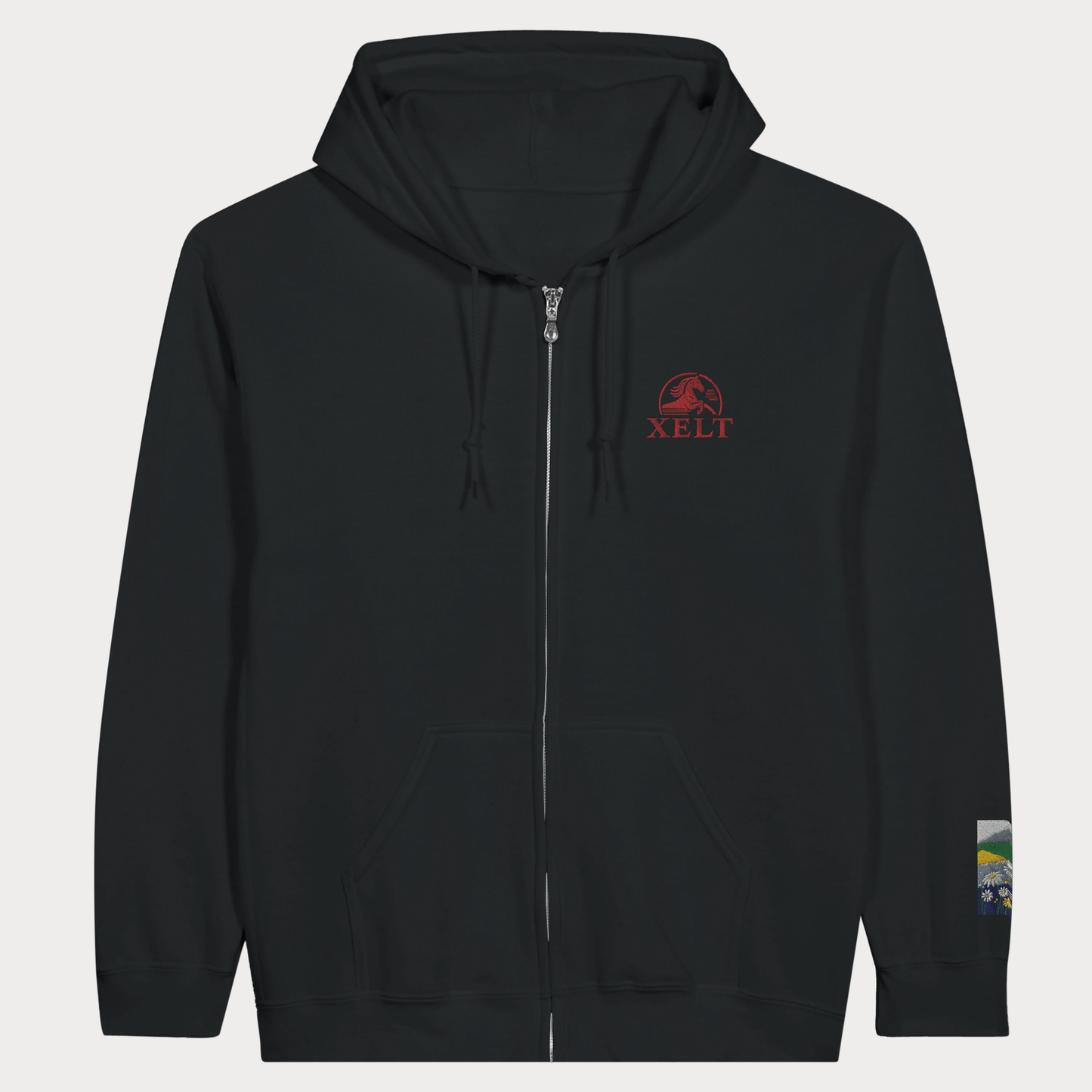 Veste zippée-green spikes